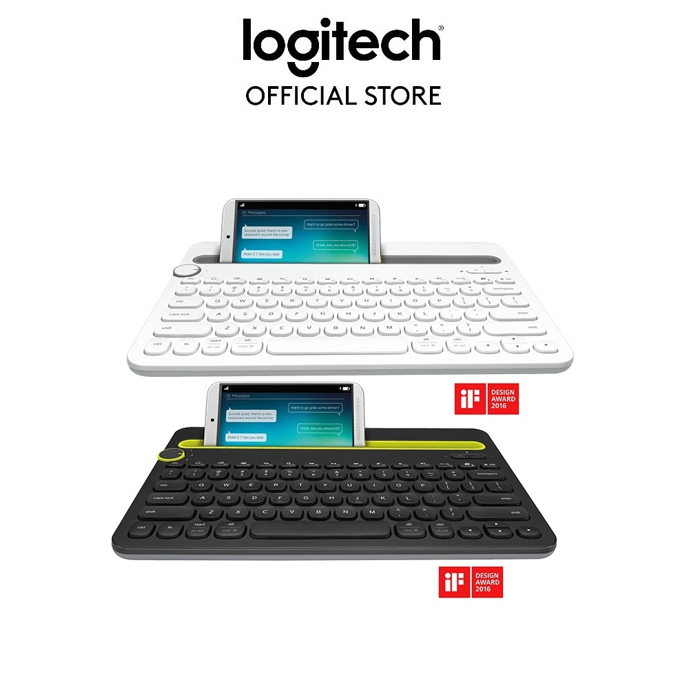 Bàn phím không dây bluetooth Logitech K480 - Kết nối 3 thiết bị, Mac/ PC/ Laptop/Tablet