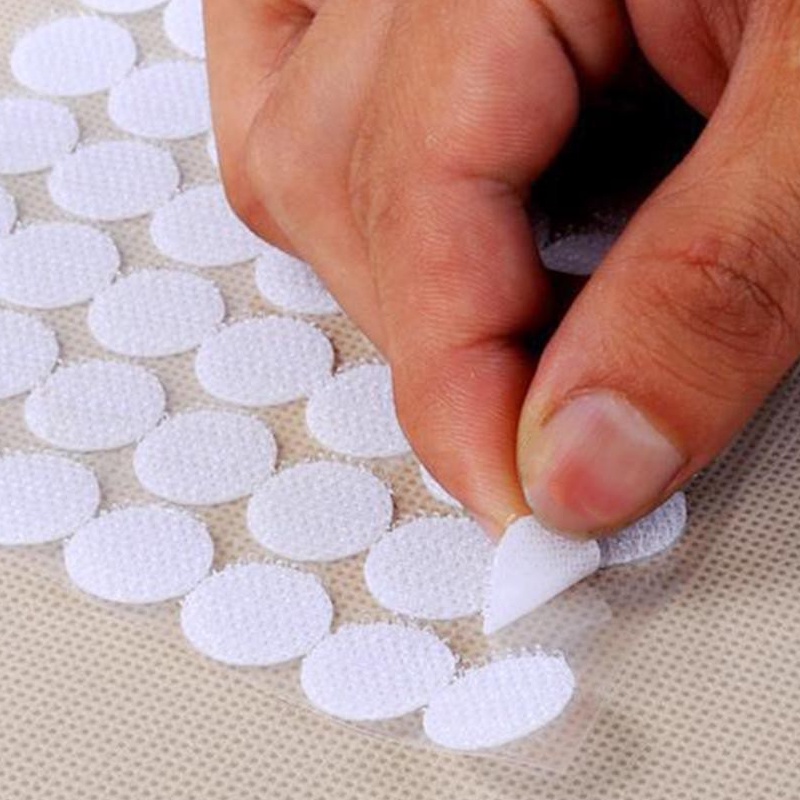 Miếng Dán Bổ Sung Bộ Học Liệu Bóc Dán , Băng Dính Gai Velcro Tròn Có Sẵn Keo Dán