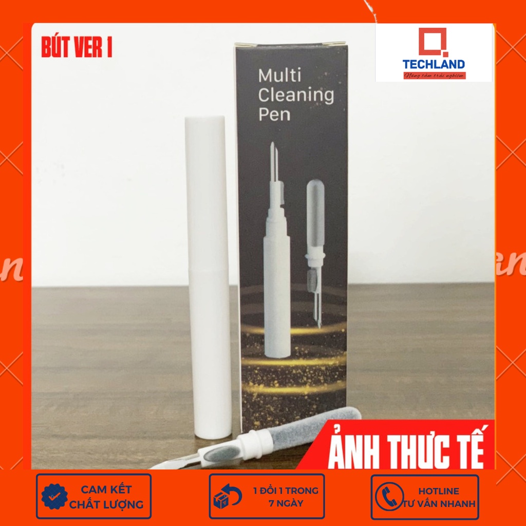 Bút vệ sinh tai nghe bluetooth, vệ sinh bàn phím gọn nhẹ cầm tay 3 in 1- Sạch được các vị trí khó nhất