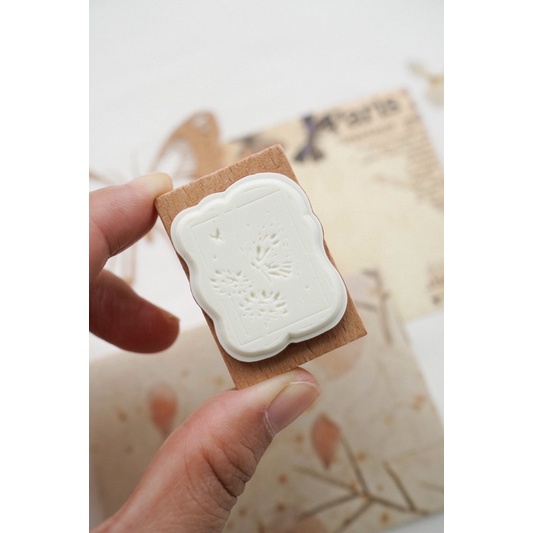 Con dấu gỗ - mẫu tem thư