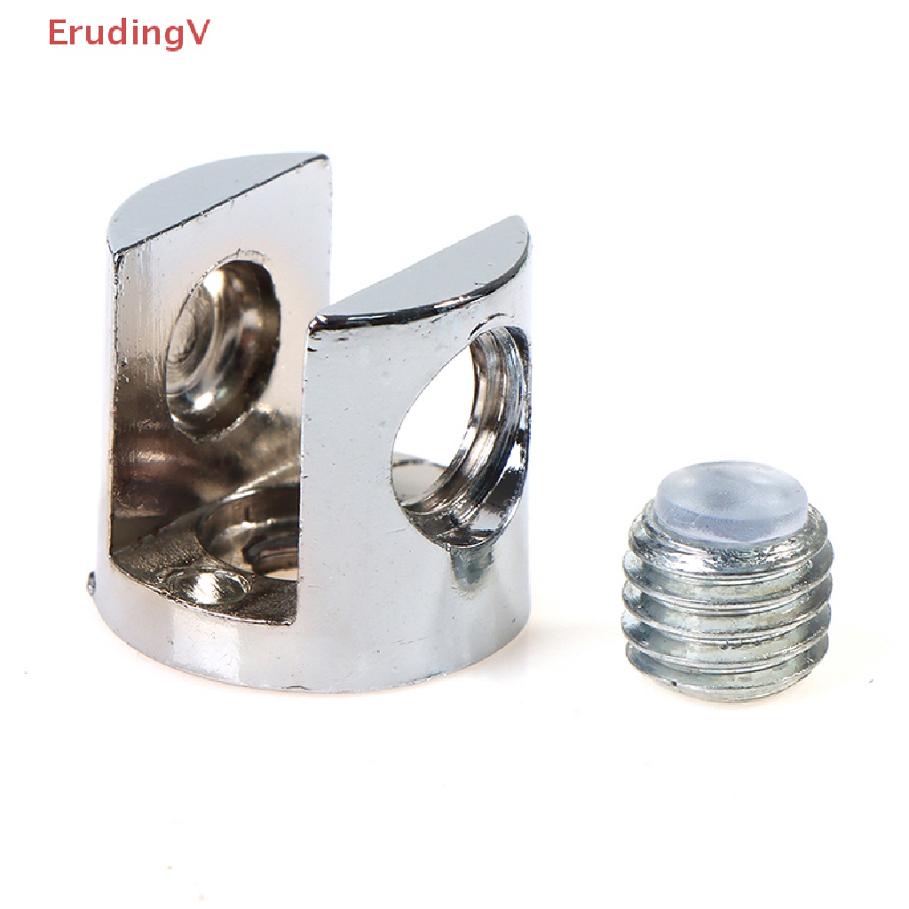 Bộ 4 Kẹp Kính Mạ Kẽm Cho Kẹp 8-10mm / 10-12mm