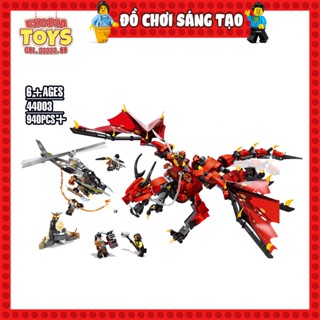 Xếp hình Ninjago Rồng Lửa Firstbourne - Đồ Chơi Lắp Ghép Sáng Tạo - ZIMO 44003 Ideas 70653