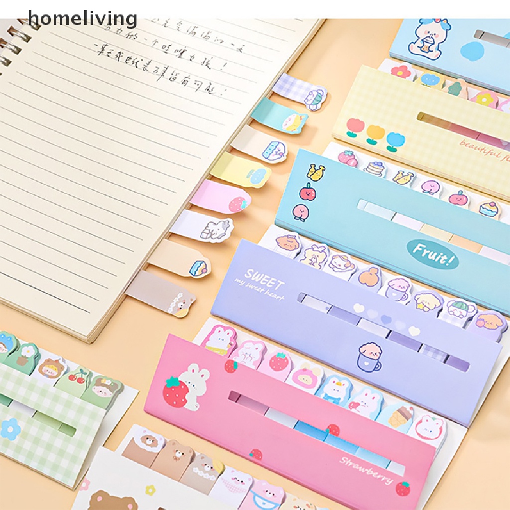 Bộ 120 Tờ Giấy Dán Ghi Chú Họa Tiết Động Vật Dễ Thương