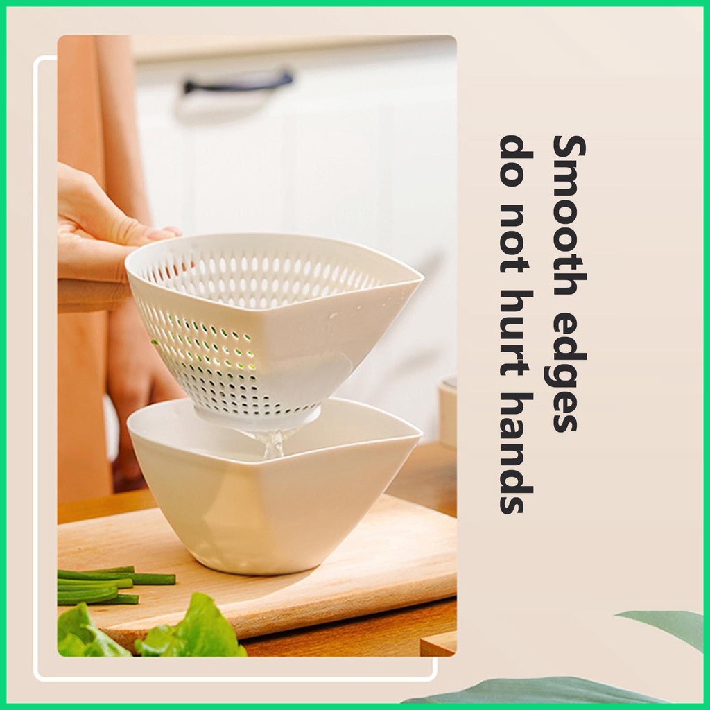 Bộ Dụng Cụ Lọc Ráo Nước Hai Lớp Cho Nhà Bếp