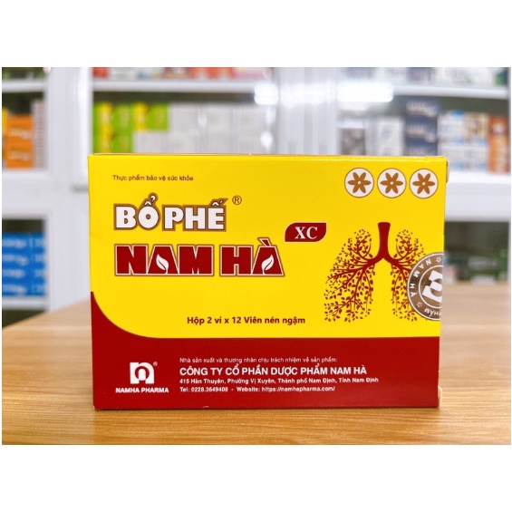 Bổ Phế Nam Hà Chính Hãng -có đường, không đường và viên ngậm mẫu mới