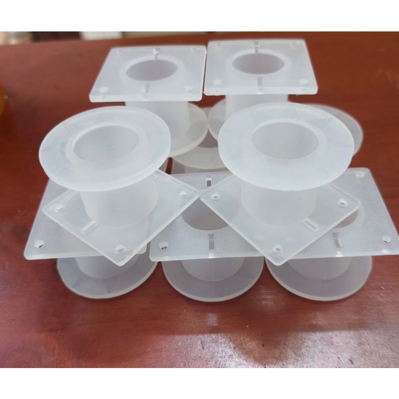 Combo 10 lõi nhựa vuông tròn 40 trắng _ quấn cuộn cảm phân tần loa