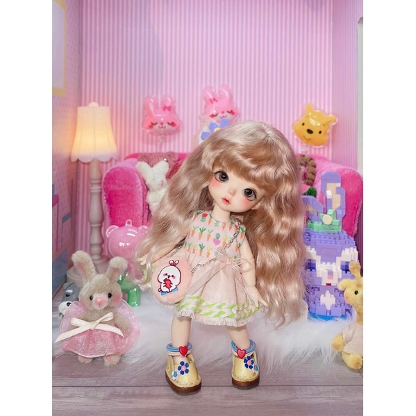 Đầm cho búp bê bjd 1/8 lati