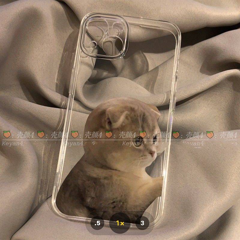 Ốp điện thoại silicone mềm hình chú mèo dễ thương và vui nhộn thích hợp cho iphone 14 13promax 12 11 x xs xsmax xr