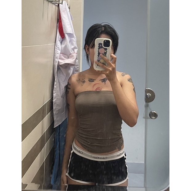 ÁO TUBY - ÁO QUÂY NGỰC - ÁO CROPTOP - SIÊU TÔN DÁNG CHẤT THUN LẠNH VẢI ÔM BODY