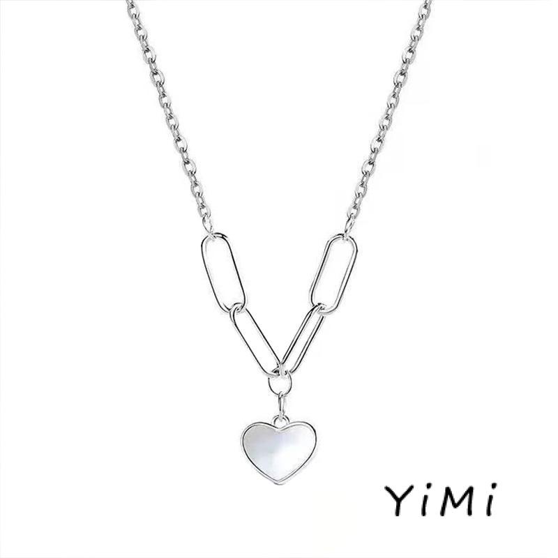 Vòng cổ Mặt Hình Trái Tim Vỏ Sò Không Phai Màu Nhẹ Nhàng Sang Trọng Cho Nữ