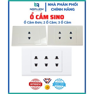 Ổ cắm đơn, 2 ổ cắm, 3 ổ cắm 2 chấu 16a sino