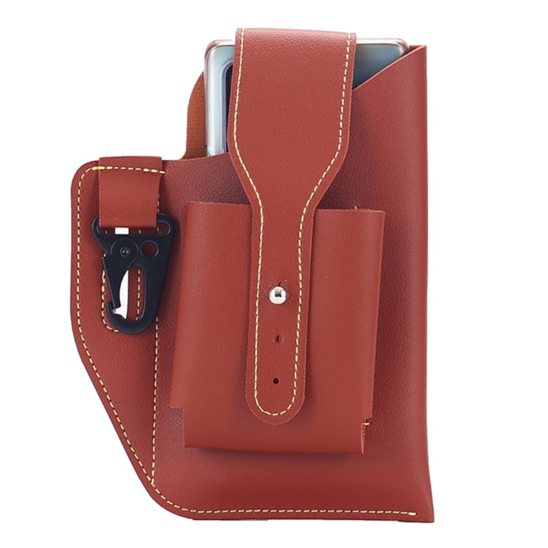 Túi Da Đựng Điện Thoại Đeo Thắt Lưng Phong Cách Vintage Cho Nam