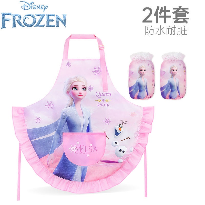 Tạp Dề Vải Mỏng In Hình Công Chúa Elsa / yuenanfushi.vn 10.23 Dễ Thương Cho Bé Gái
