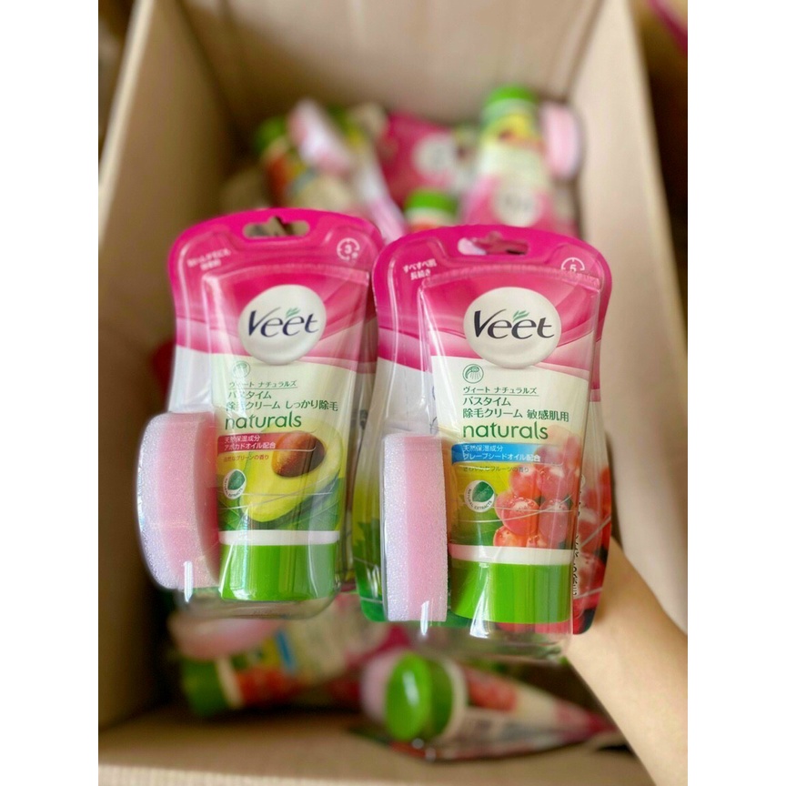 Kem tẩy lông VEET nội địa Nhật có 3 loại (Thường - Nhạy cảm - Chứa dầu bơ) - Konni39 Hải Châu