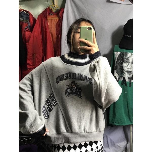 Sweater phối cổ len 2hand
