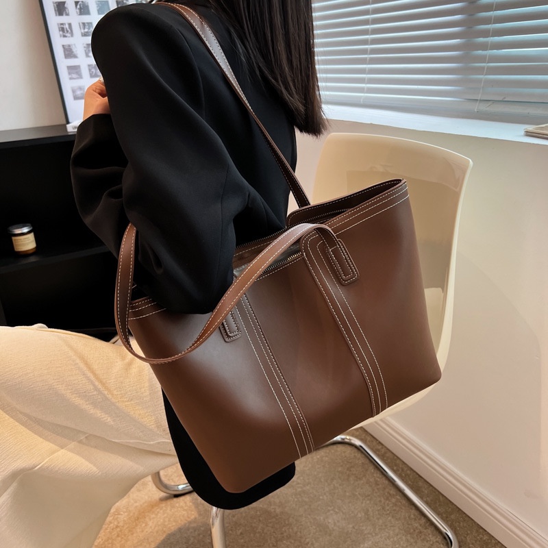 Túi Đeo Vai Cỡ Lớn Màu Sắc Đơn Giản Thời Trang Cho Nữ