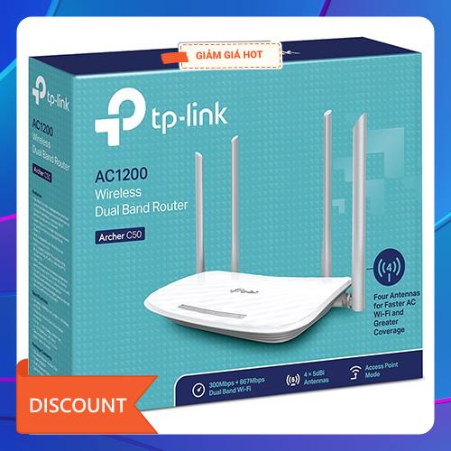 Bộ phát wifi TP-Link Archer C50 băng tần kép AC1200Mbps