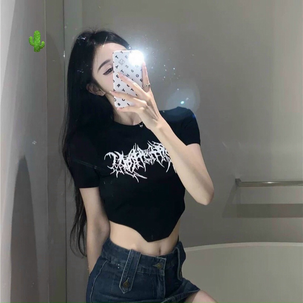 ÁO CROP TÓP KIỂU CHÉO TÀ XƯƠNG CÁ CÁ TÍNH THUN BORP PCGB
