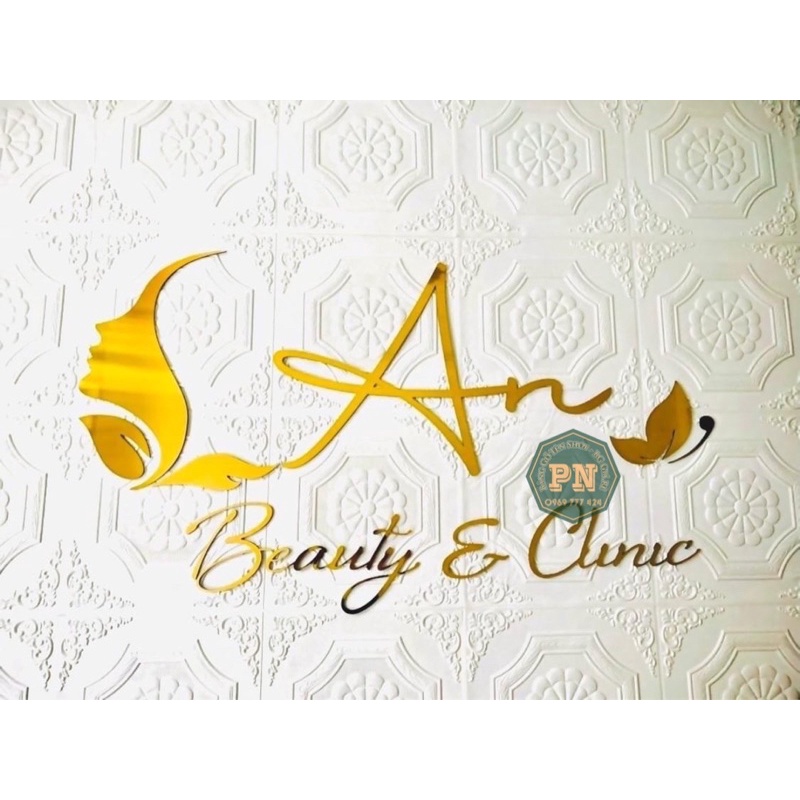 Bộ Chữ - Logo Dán Tường_Bảng Trang Trí Nhà Cửa Tên Shop Spa,Nail,Mi Thiết Kế Theo Yêu cẦu