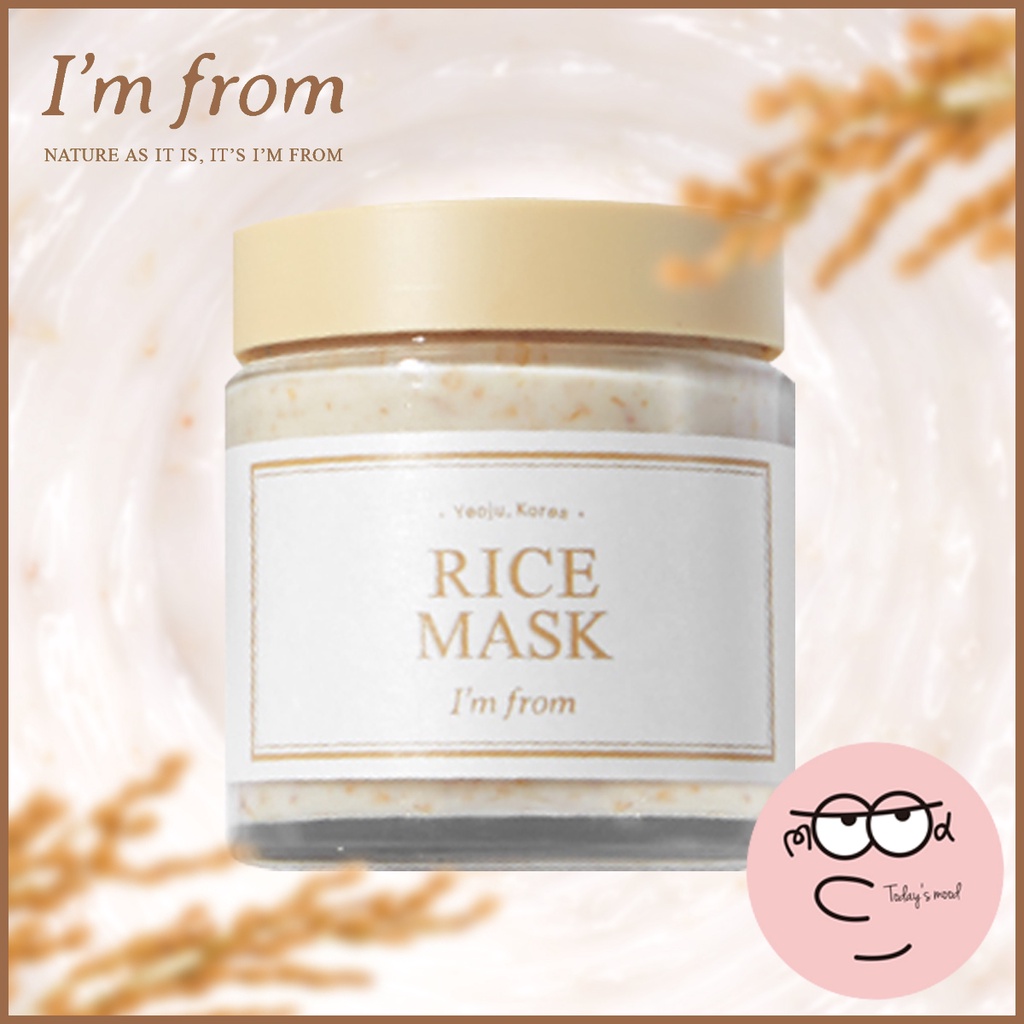 [I'M FROM] Rice Mask 110g | Mặt Nạ Gạo 110g Chất Lượng Cao | Mặt Nạ Chăm Sóc Da Thành Phần Hữu Cơ imfrom