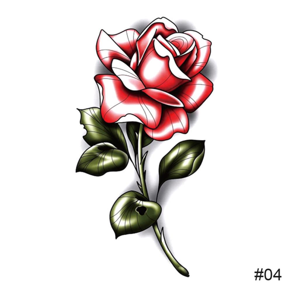 Miếng Dán Hình Xăm Tạm Thời Nhiều Màu Sắc Chống Nước Lâu Trôi F7R2