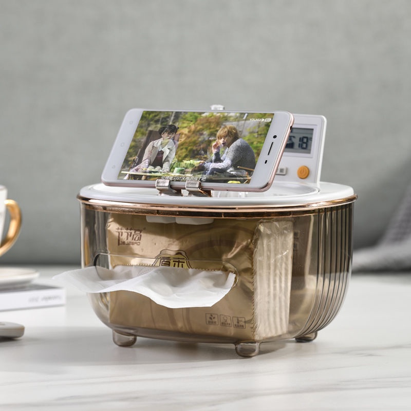 Desktop Tissue Holder Home Tissue Box for Living Room Bedroom Creative Remote Control Holder Storage Box Napkin Box