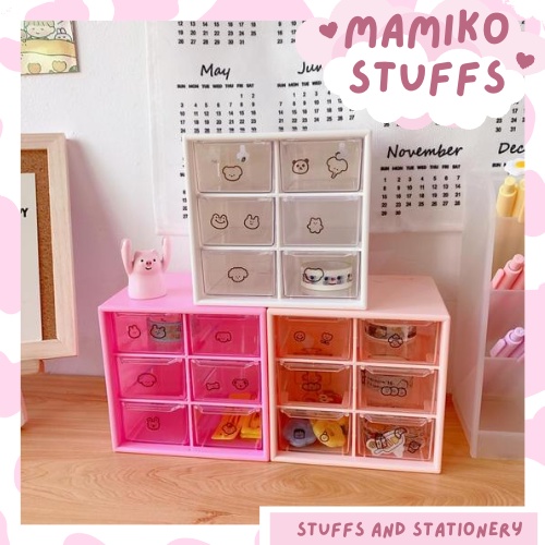 HỘP 6 NGĂN MINI SIÊU XINH ĐỂ BÀN