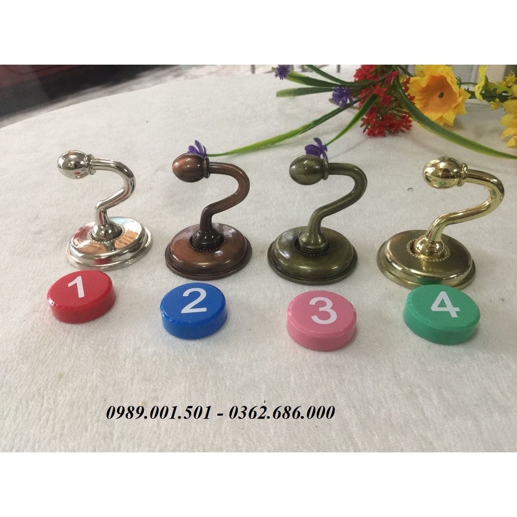 Set 2 núm vén rèm nụ hoa , núm cài rèm độc lạ