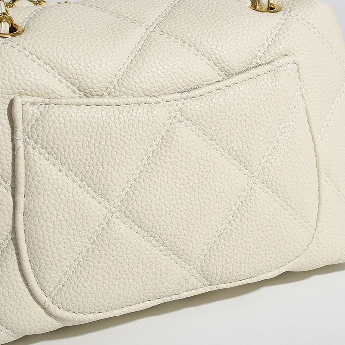 Túi Đeo Chéo Dây Xích Họa Tiết Lưới Kim Cương Thời Trang Dành Cho Nữ