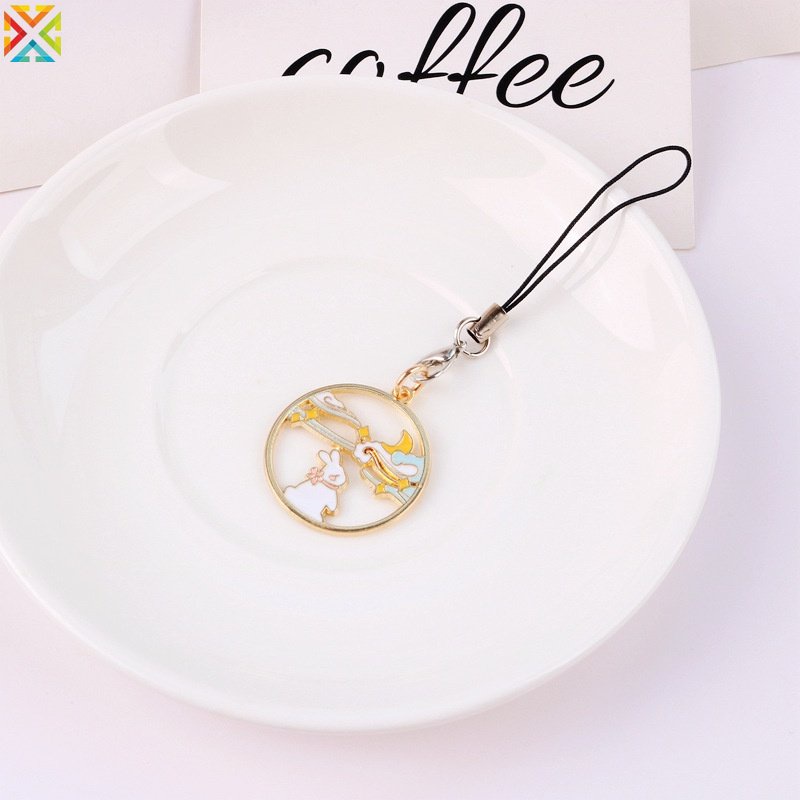 Móc Khóa Điện Thoại Hình Thỏ Mèo Dễ Thương