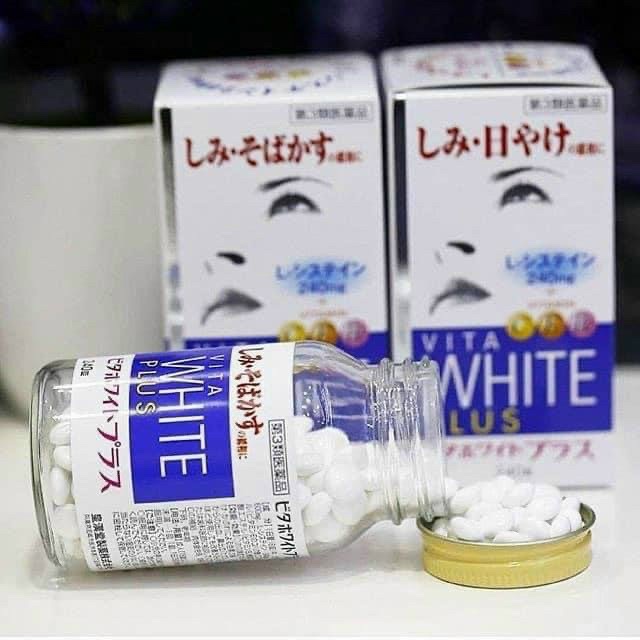 Viên uống trắng da, mờ thâm nám Vita White Plus 240 viên Nhật Bản