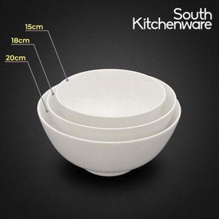 Tô cao 15cm, 18cm, 20cm Jasmine Lys Trắng Ngà sứ tráng men cao cấp Minh Long