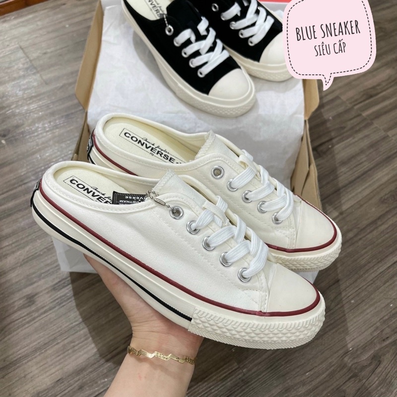 Giầy Sục Converse Nam Nữ Đen, Trắng  Đế 3 Phân - Sneaker Đạp Gót Nữ