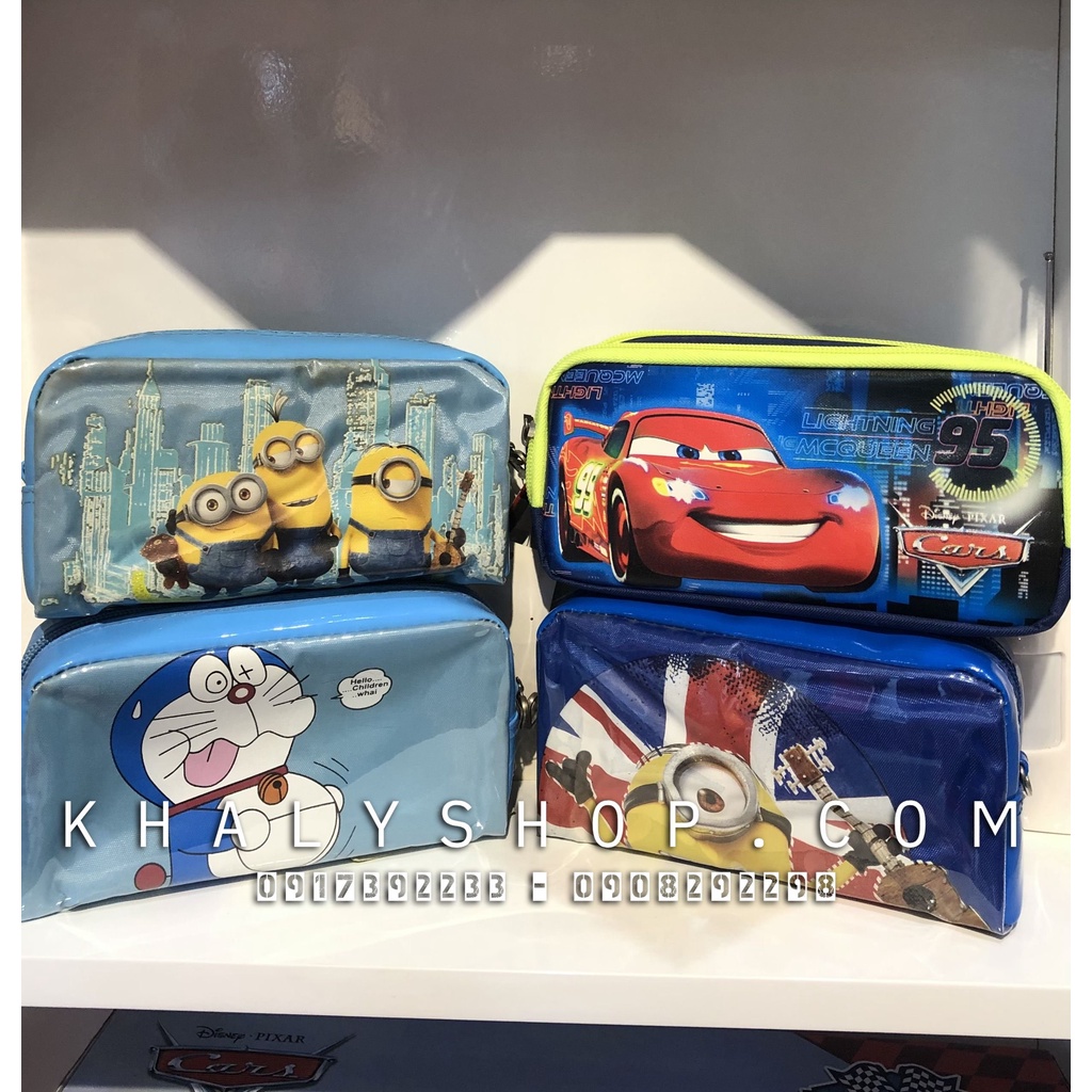 Hộp bút, bóp viết 1 ngăn hình Doremon Minions Car95 siêu hot cho học sinh bé trai - (18x9cm)💟💟