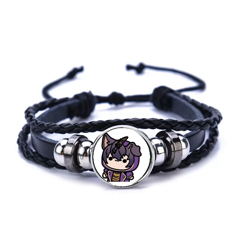 Vòng tay da lộn IN HÌNH SHXTOU Vtuber anime chibi phụ kiện thời trang xinh xắn mẫu ngẫu nhiên