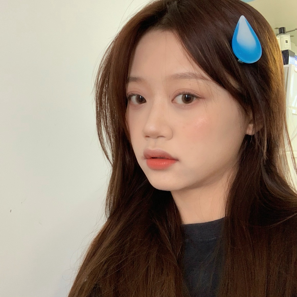 Kẹp Tóc Nhựa Hình Giọt Nước Thời Trang Cho Nữ