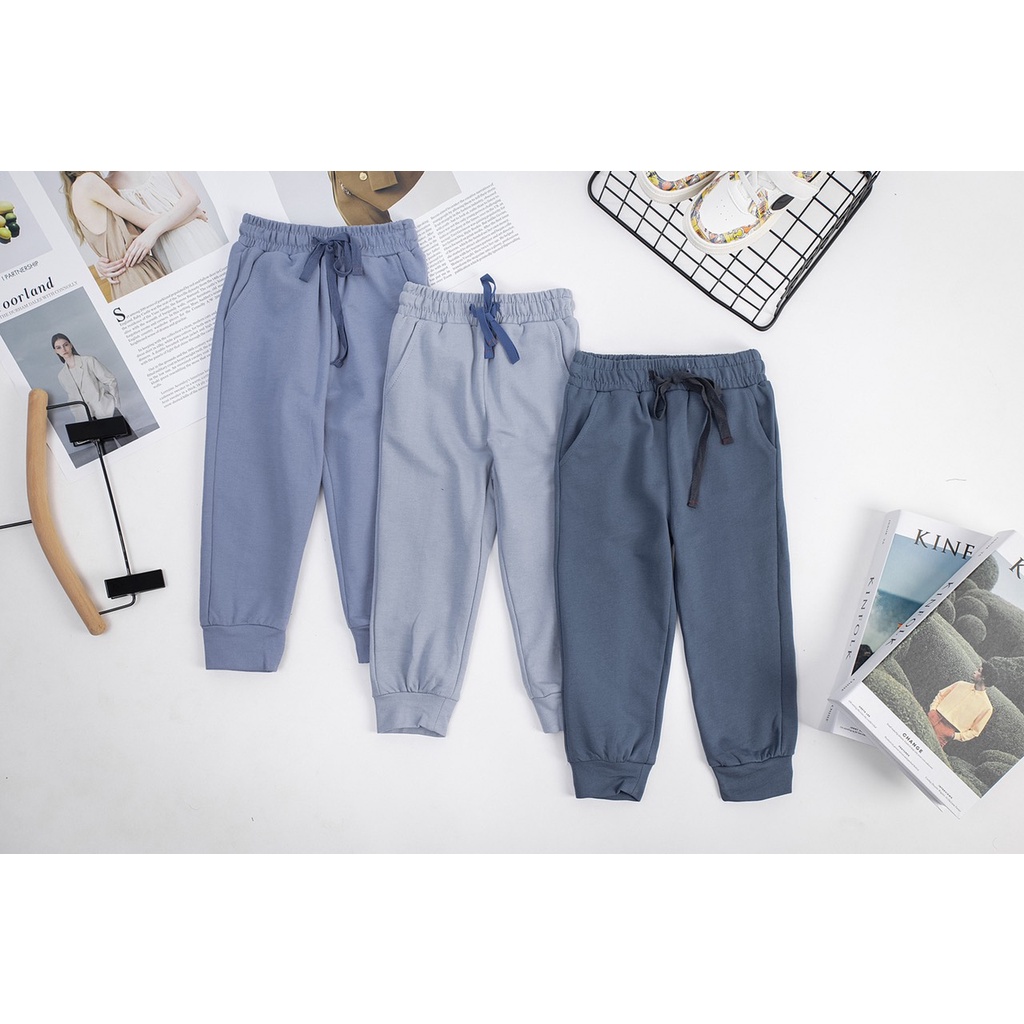 Quần nỉ jogger BÉ TRAI-BÉ GÁI CUPPY CAKE size đại 2Y ĐẾN 11y chất nỉ cotton co giãn thoải mái