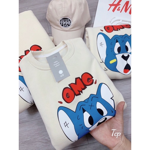 Sét váy suông kèm mũ cho bé gái, đầm vải nỉ màu kem nhã nhặn họa tiết mickey đáng yêu dáng dài thời trang