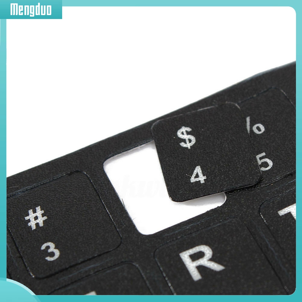 Nhãn Dán Trang Trí Bàn Phím Máy Tính In Chữ Tiếng Anh / Nga