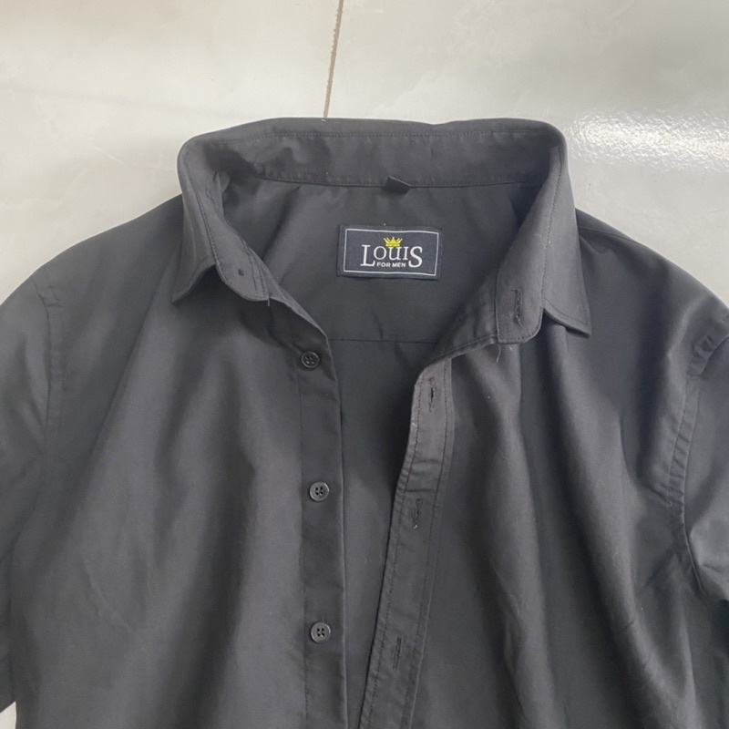 Áo sơ mi nam đen size l và xxl