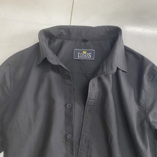 Áo sơ mi nam đen size l và xxl