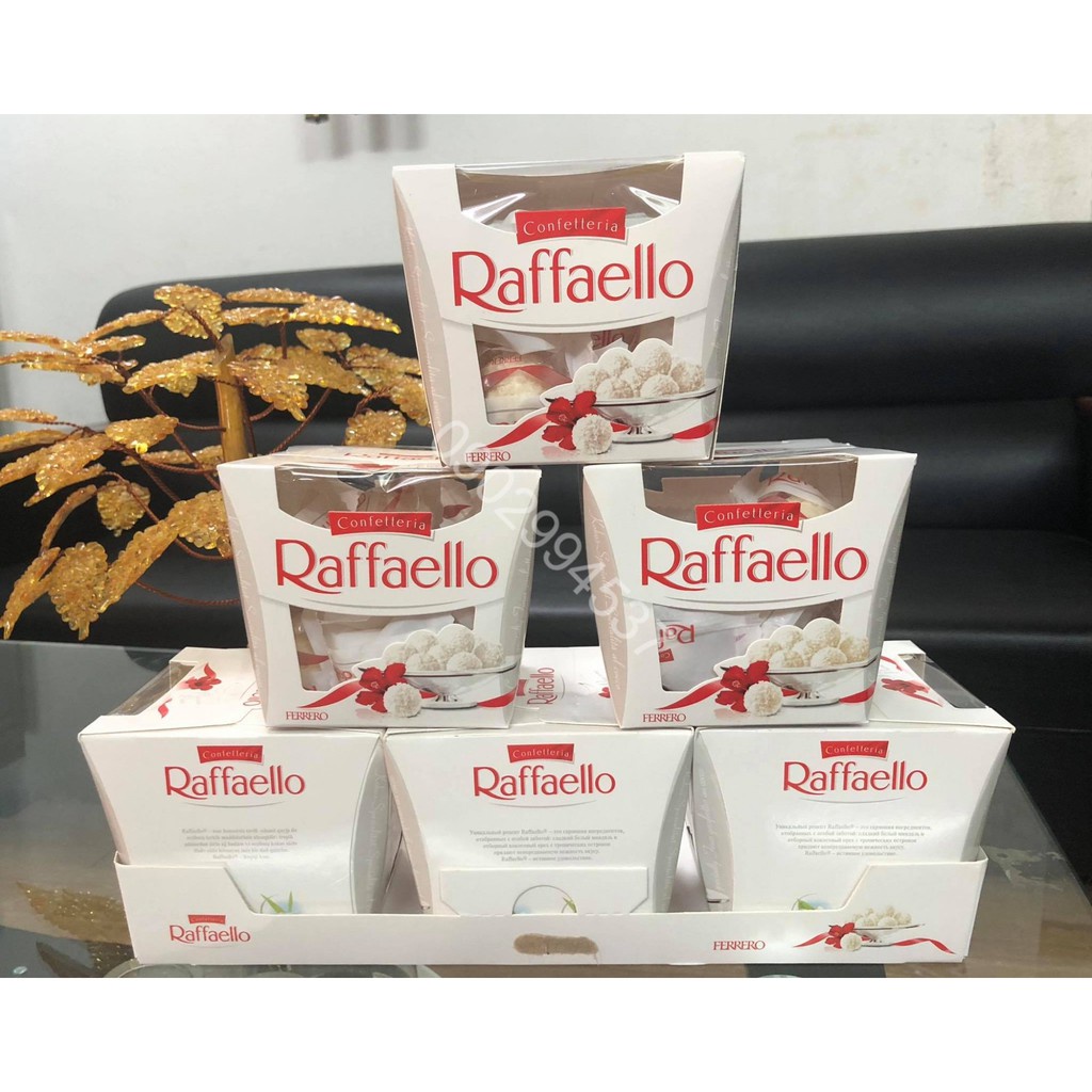 Kẹo dừa Rafelo của Nga hộp vuông 150gr