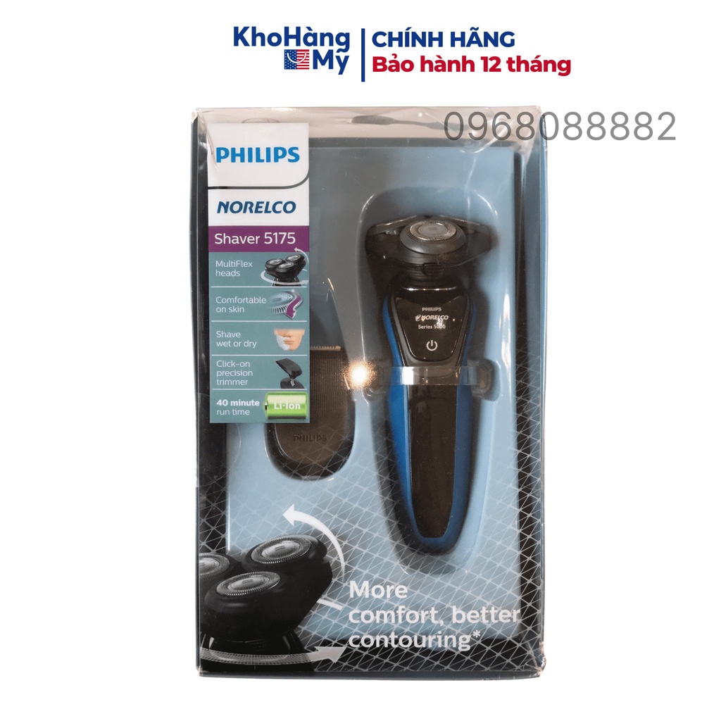 Máy cạo râu Philips Norelco Shaver 5175 - Series 5000, S5250/81 - Hàng chính hãng