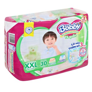 [HSD T4-2026] Tã Quần Bobby Size XXL 30 Miếng [15 - 25KG]