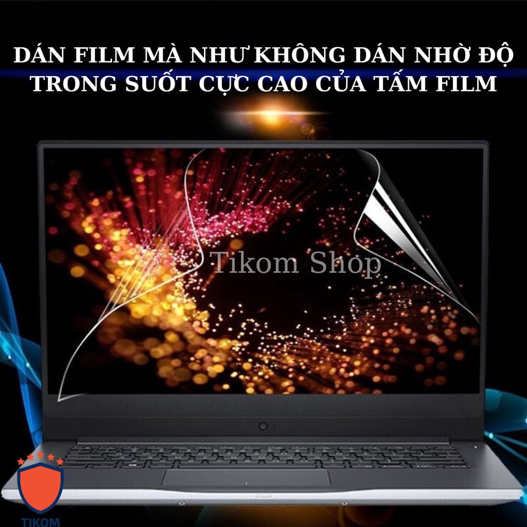 Miếng film / phim dán màn hình máy tính laptop và Macbook chống xước trong suốt  – Tikom Shop