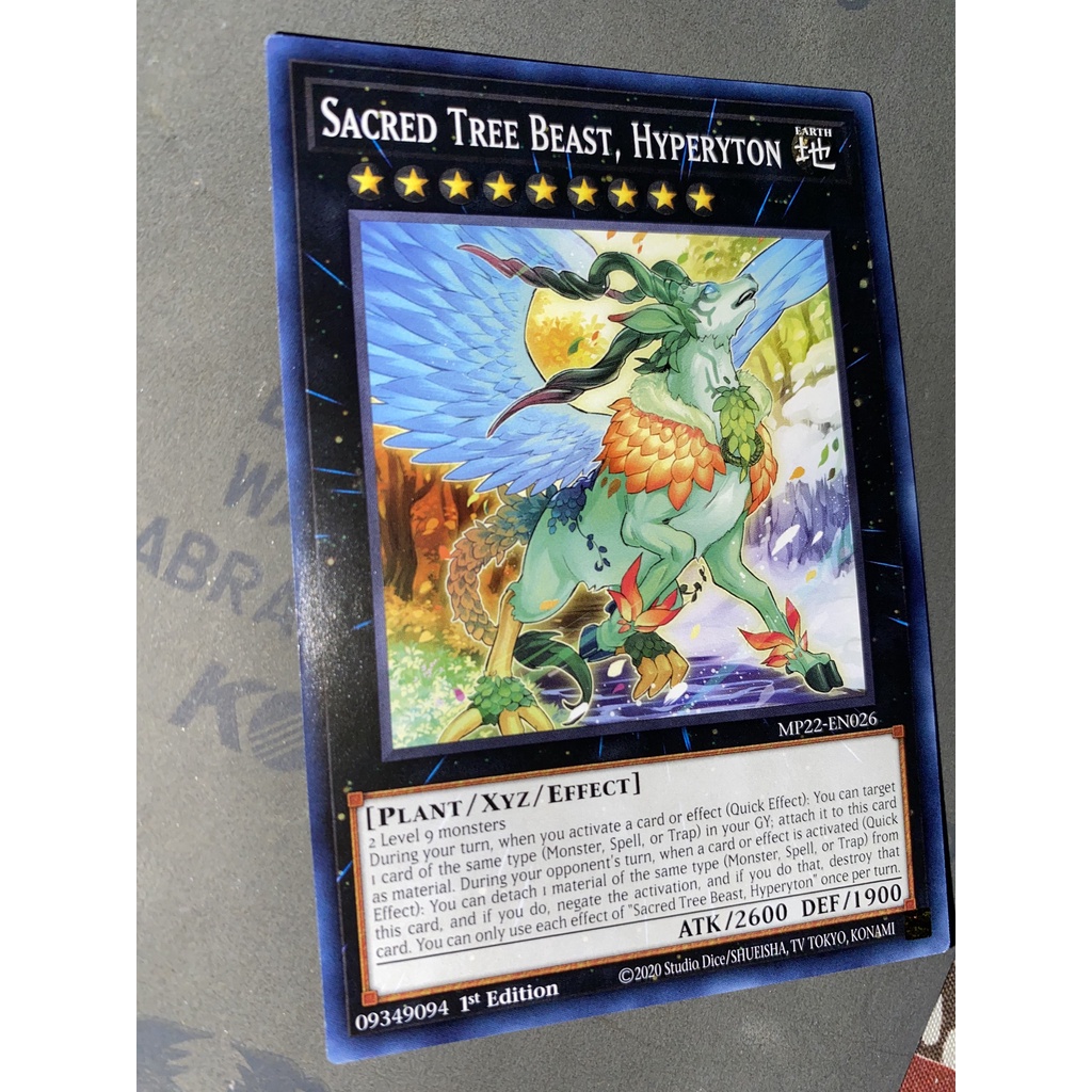 Thẻ bài Sacred Tree Beast, Hyperyton - MP22-EN026 - Common 1st Edition