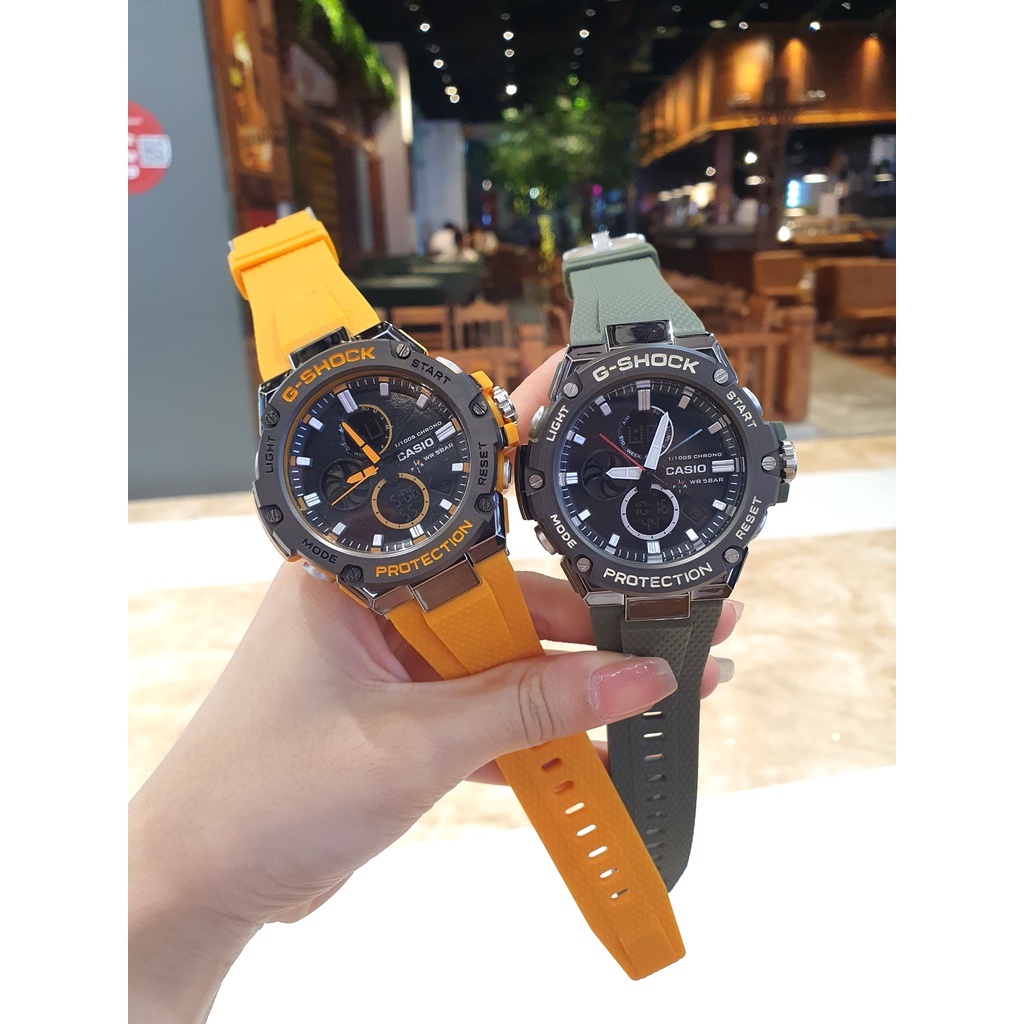 Đồng Hồ G Shock GTS B100 Nam Dây Cao Su Cá Tính Nhiều Màu - Nhiều Tính Năng Hoạt Động Cực Chất