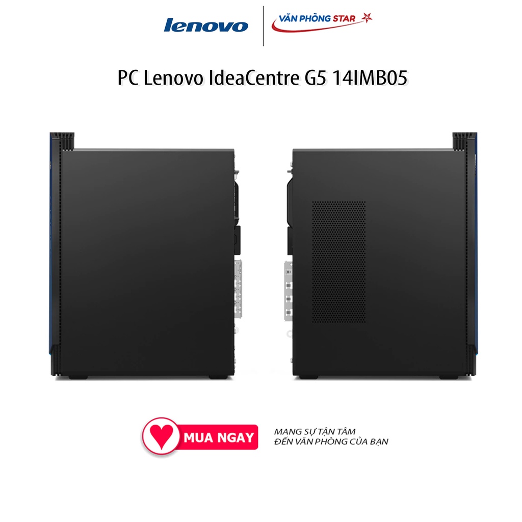 PC Lenovo IdeaCentre G5 14IMB05 (i5-10400/8GB RAM/256GB SSD/GTX1660 Super/WL+BT/No OS)