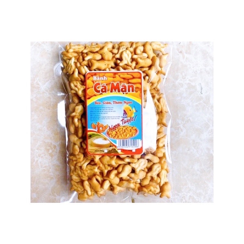 Bánh Quy Cá Mặn gói  150g, Thơm Ngon, Giòn Giòn, Ăn Vặt Giá Rẻ