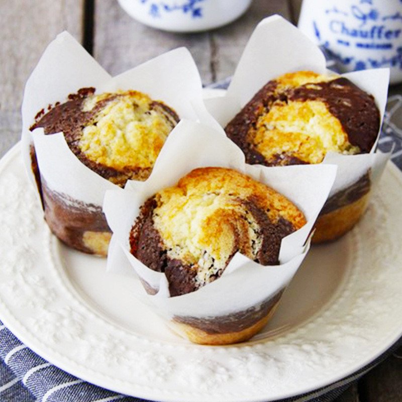 Cup giấy nướng muffin, cupcake màu nâu lốc 200 cái